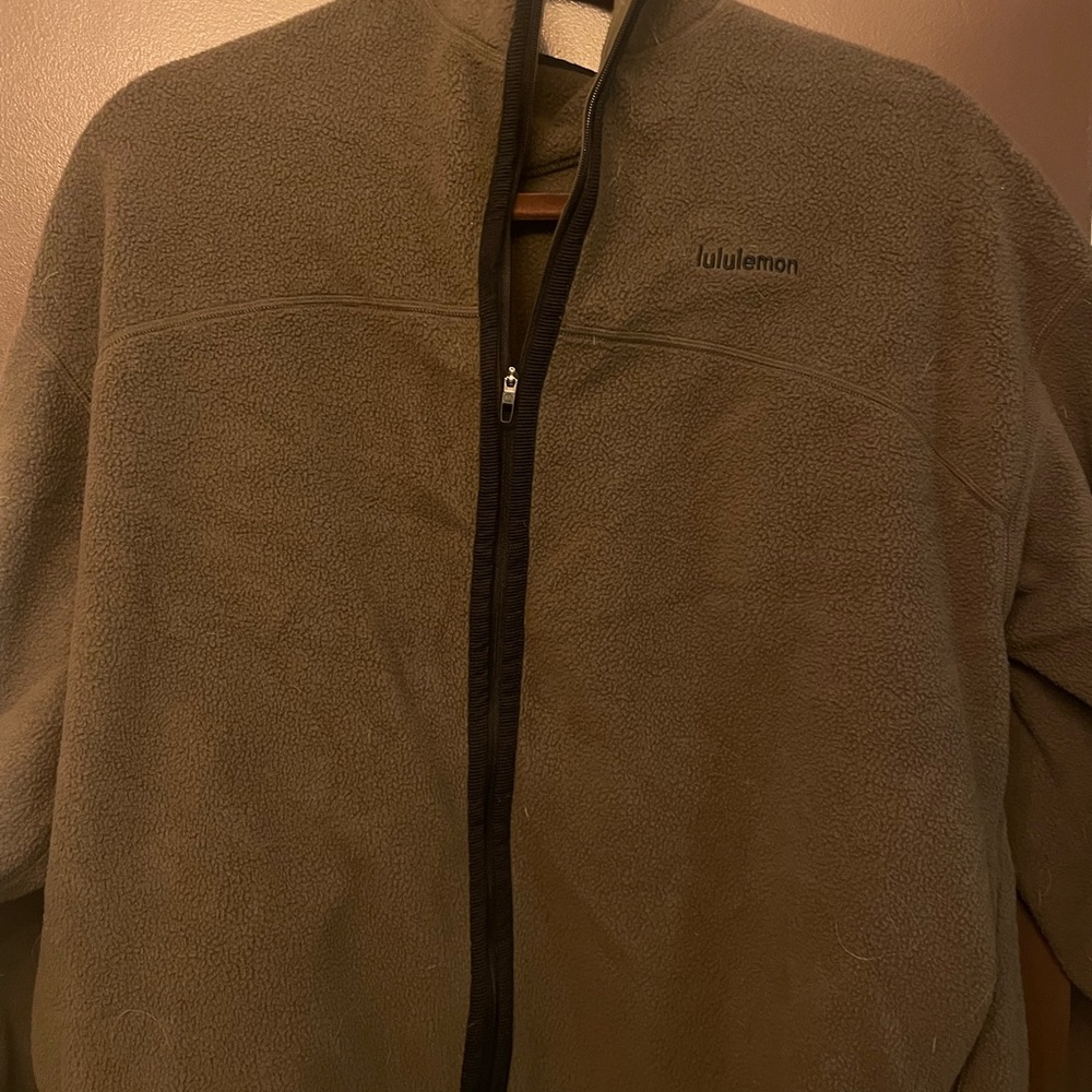 lululemon athletica Olive Fleece Jacket